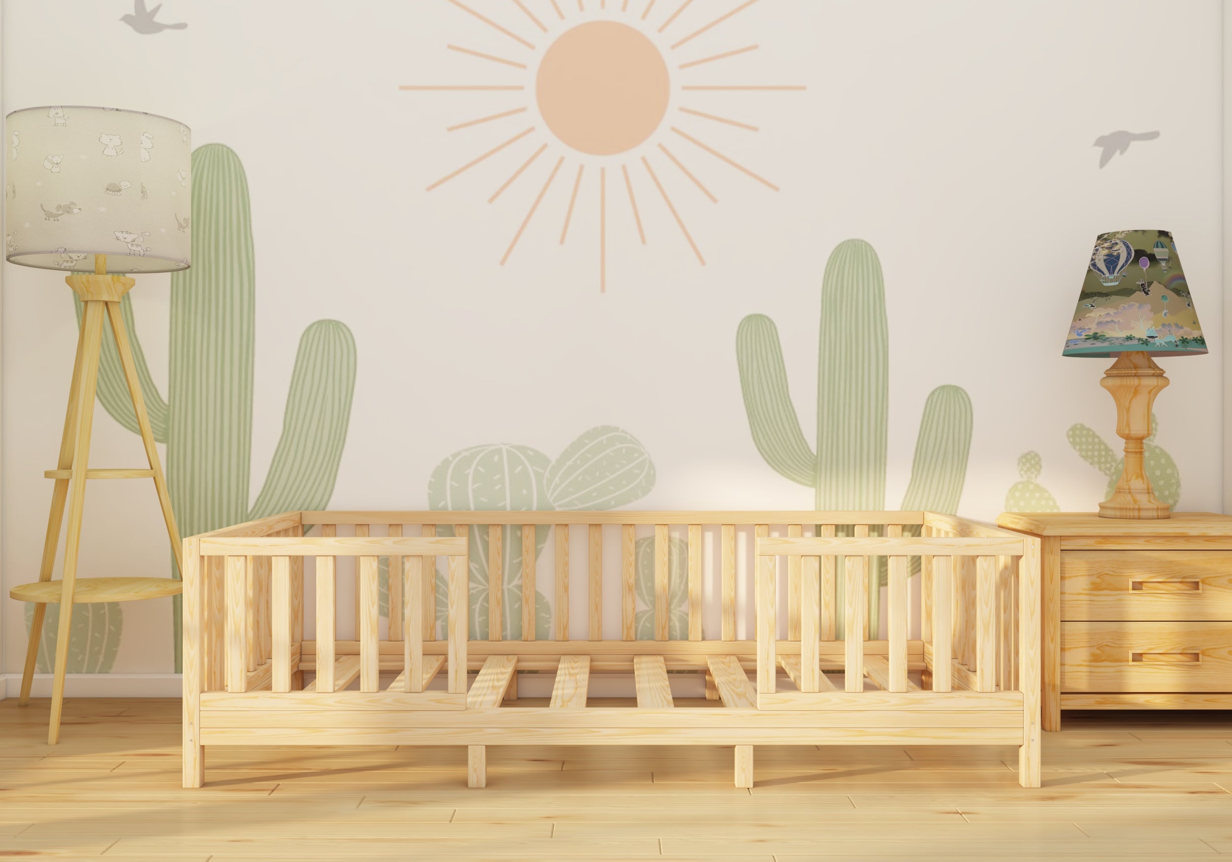 Rhys - Removable Prism Low Maxi Bed (Bed to Daybed)